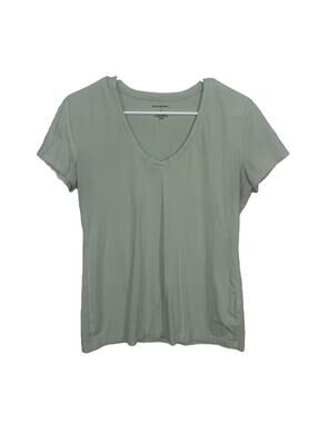 Banana Republic Sage Green Fitted Tee Minimalist Clean Girl Y2K Top M